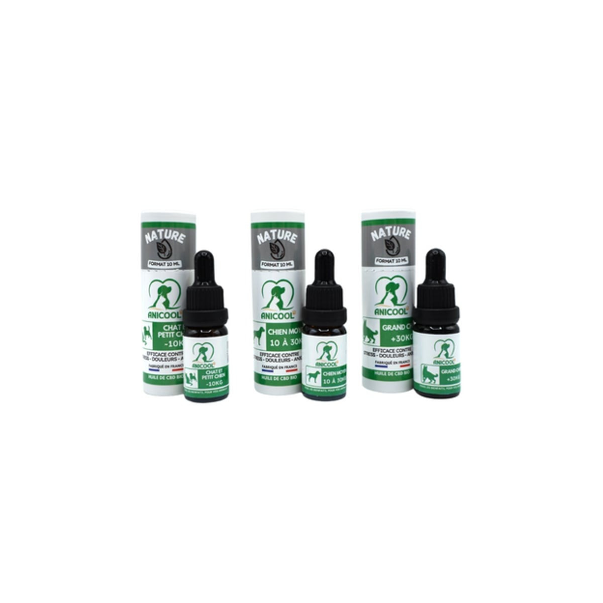 Huile Chanvre ANICOOL 10% - Grand Chien 10ml - Bien-être Articulations