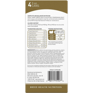 Royal Canin Pâtée Pomeranian - Santé os & peau, 12x85g