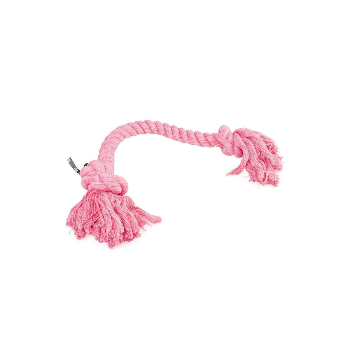 Jouet corde Duvo Floss rose - 2 nœuds pour chien - Hygiène dentaire