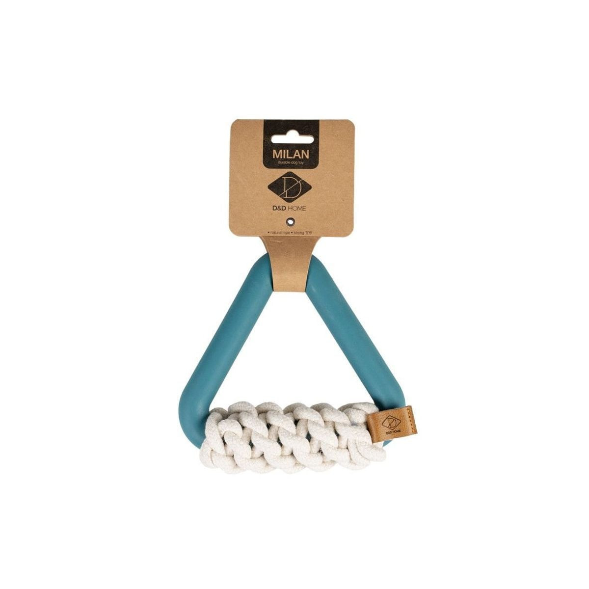 Jouet Duvo Milan bleu - Caoutchouc TPR + corde coton pour chien