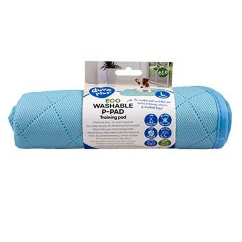 Tapis Duvo bleu - Lavable 60°C, absorption 4L - Éducation chien