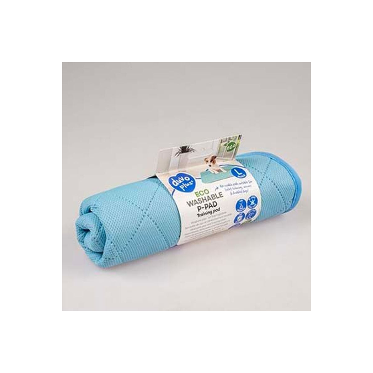 Tapis Duvo bleu - Lavable 60°C, absorption 4L - Éducation chien