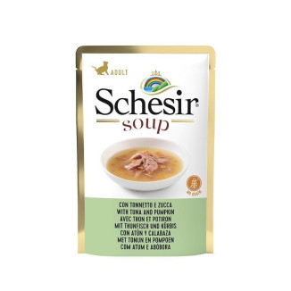 Soupe hydratante Schesir Chat Thon & Carottes - 40g - Sans céréales