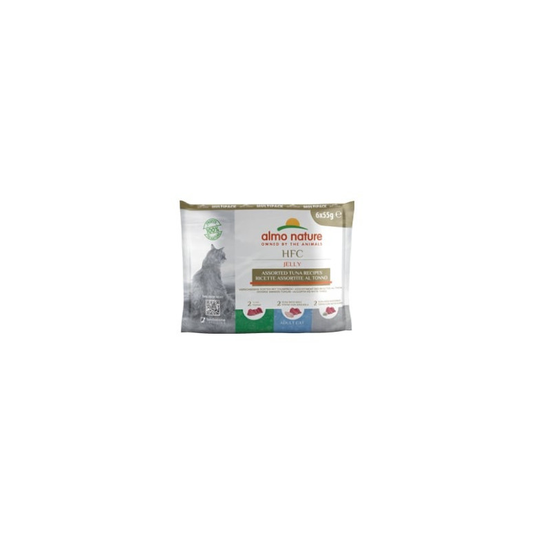 Almo Nature Pochons chat gelée 3 saveurs thon, HFC, digestion facile