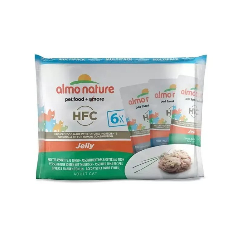 Almo Nature Pochons chat gelée 3 saveurs thon, HFC, digestion facile