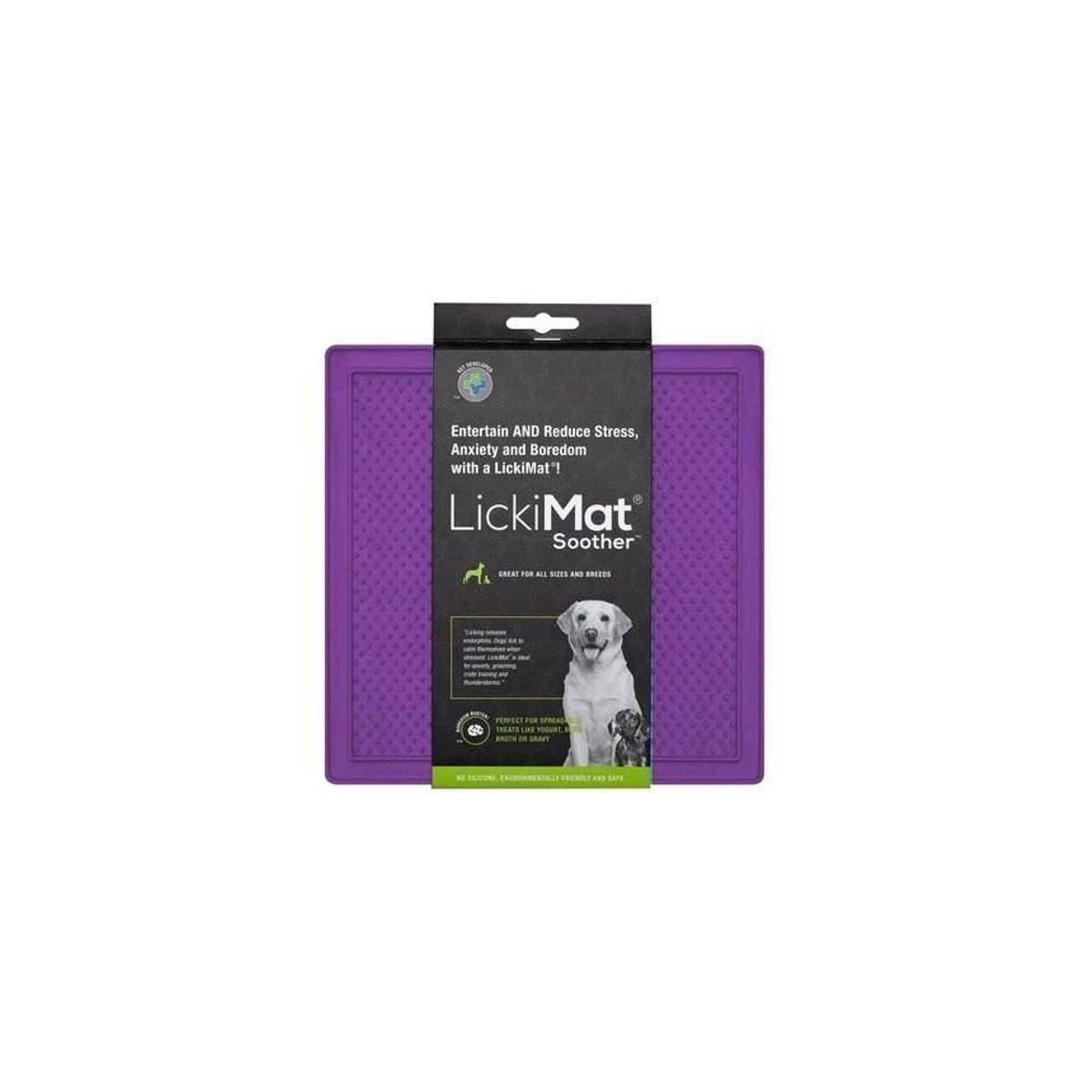 Gamelle LickiMat Soother Violet : Léchage apaisant pour chien & chat