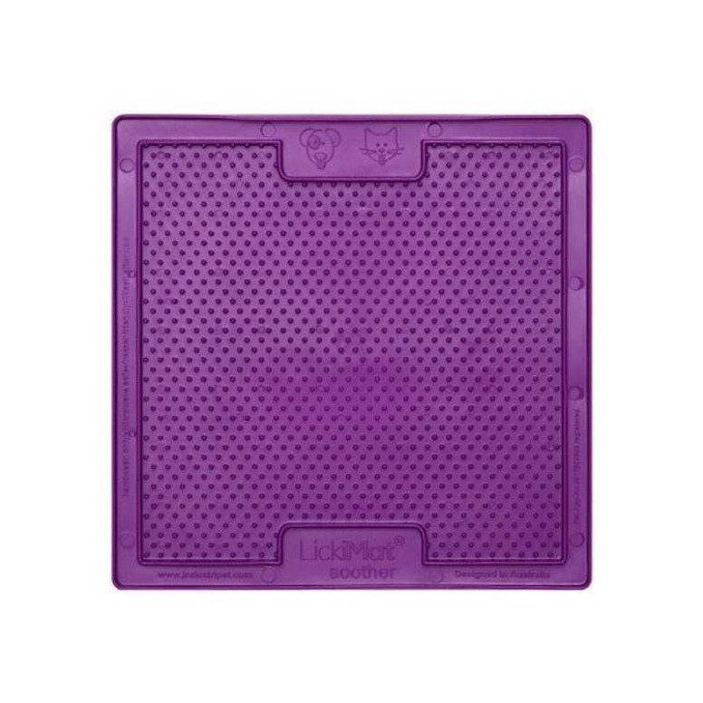 Gamelle LickiMat Soother Violet : Léchage apaisant pour chien & chat