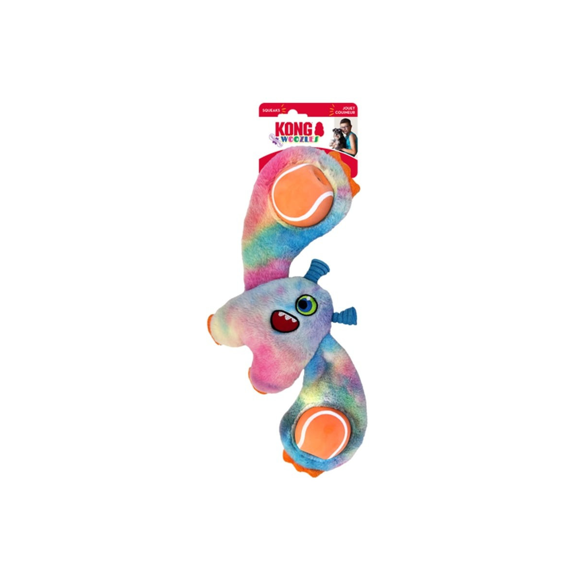 KONG Woozles Monster : Jouet interactif chien & chat