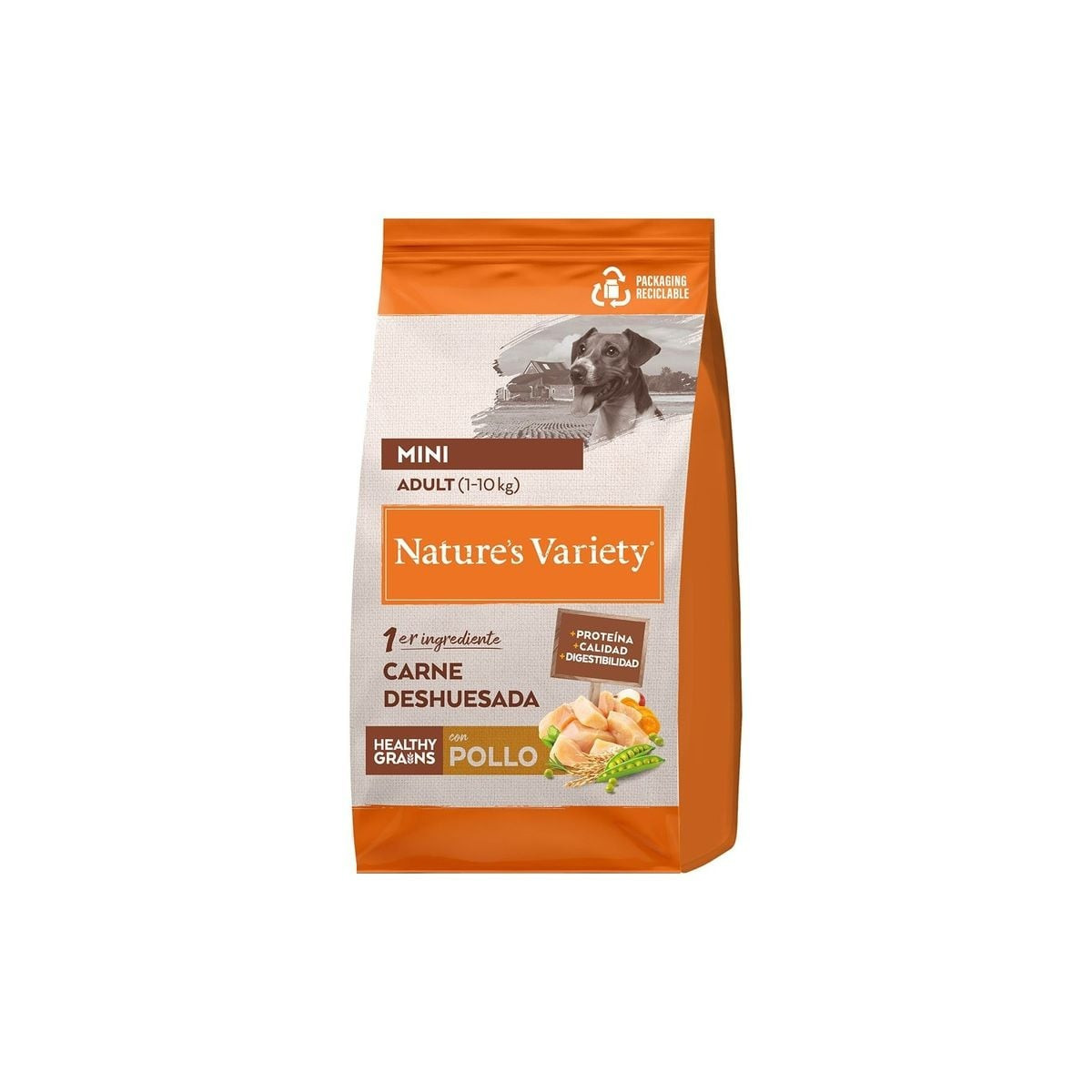 Nature's Variety Croquettes Poulet Mini 3kg - Santé & Pelage Brillant