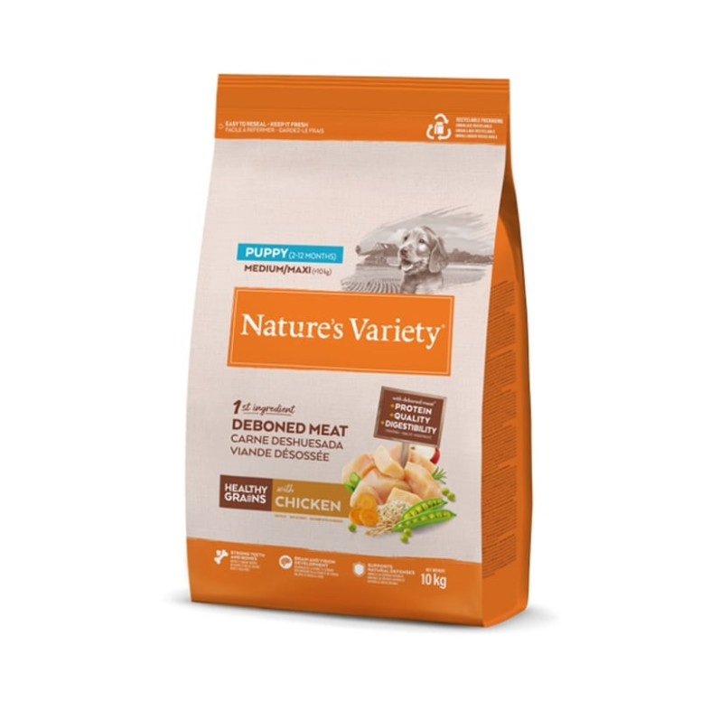 Nature's Variety Chiot Poulet 3kg : Croquettes saines pour croissance
