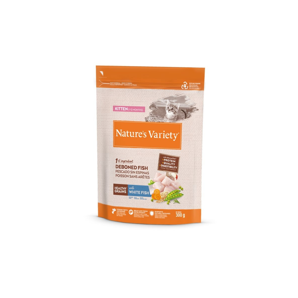 Nature's Variety Poisson Chatons 1,25kg - Équilibré & Croissance
