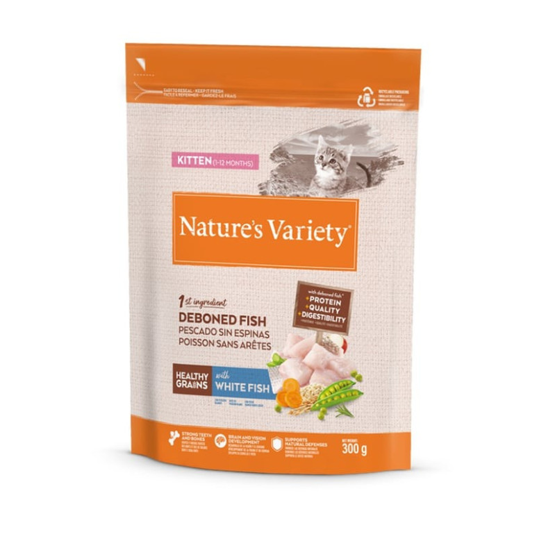 Nature's Variety Poisson Chatons 1,25kg - Équilibré & Croissance