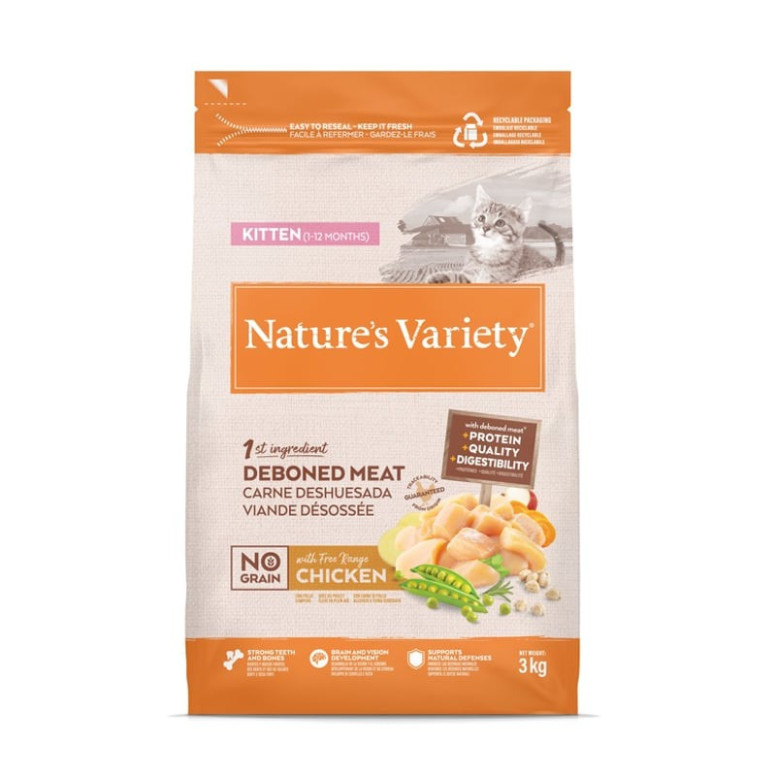 Croquettes Chatons Poulet 3kg Sans Céréales - Développement Optimal