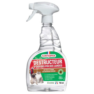 Neutraliseur d'odeurs Pin des Landes 750ml : idéal chien et chat