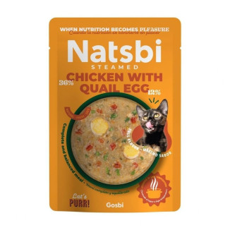 Gosbi Pâtée Chat Poulet & Œuf 80g - Sans Céréales, Riche en Viande