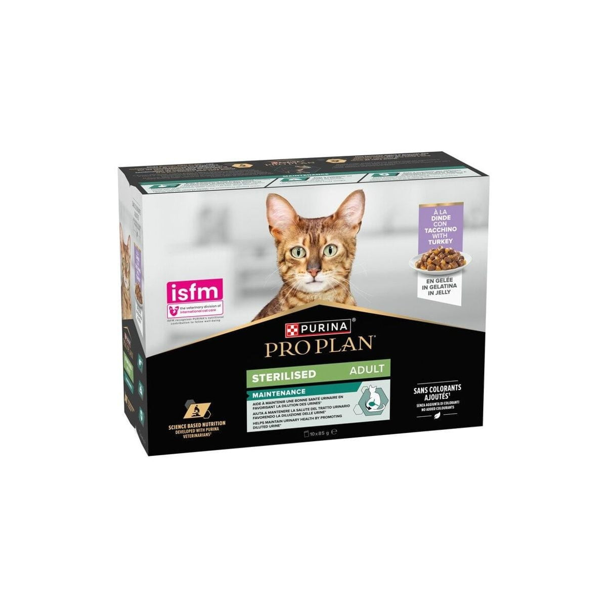Pâtée Proplan dinde gelée pour chat stérilisé 850g