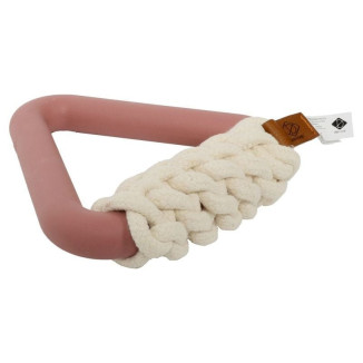 Jouet Duvo Milan rose : caoutchouc TPR + corde coton pour chien