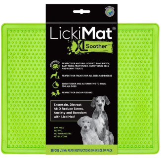 Lickimat Soother XL verte : Gamelle à lécher anti-stress chien & chat