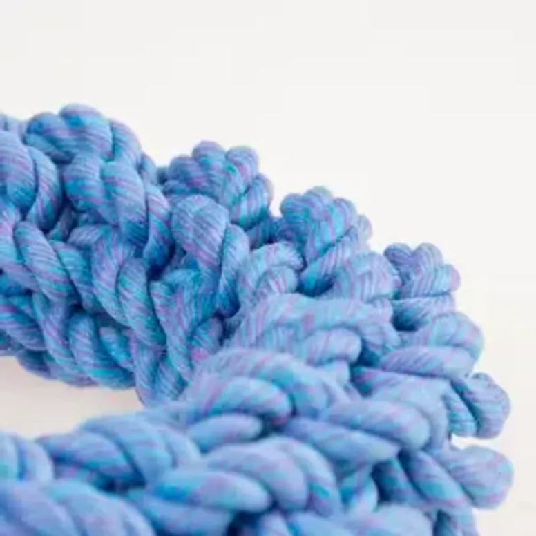 Jouet Duvo anneau bleu : robuste, traction & santé dentaire chien