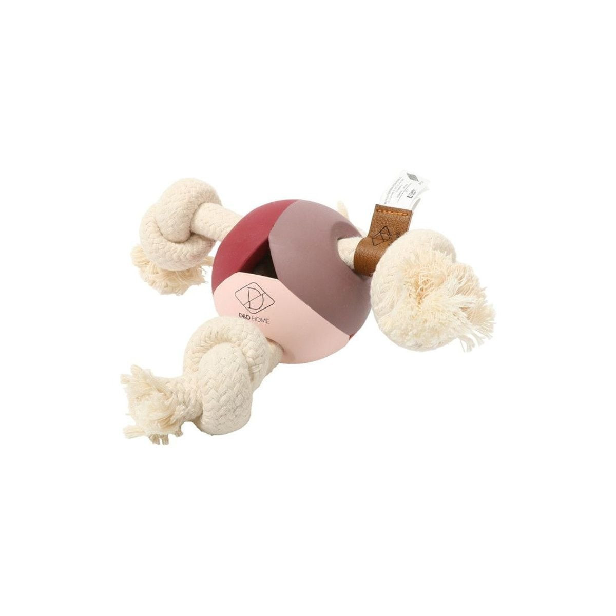 Levi Duvo rose : Jouet chien robuste, 22x8x22cm, soins dentaires