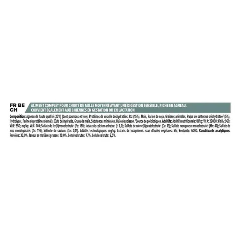 Proplan Croquettes Chiot Race Moyenne - Digestion Facile 12 kg