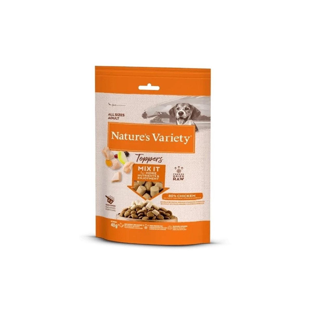 Toppers Chien & Chat - Poulet Lyophilisé 40g : Nutritif & Gourmand
