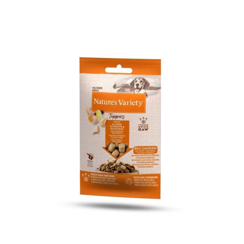 Toppers Chien & Chat - Poulet Lyophilisé 40g : Nutritif & Gourmand