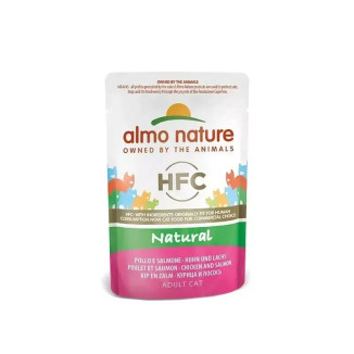 Almo Nature pâtée chat poulet saumon HFC - 55g - Sans gluten