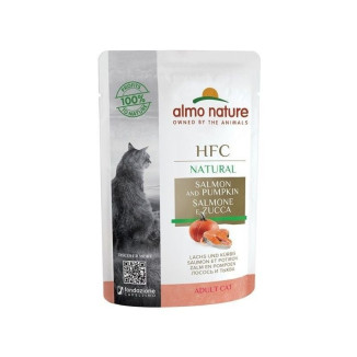 Almo Nature pâtée chat saumon potiron - HFC, riche en oméga-3