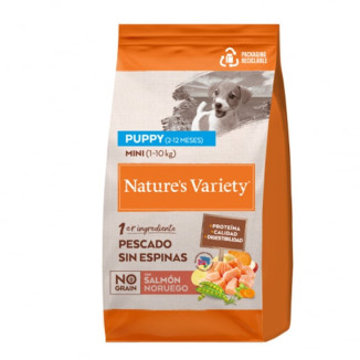 Nature's Variety Croquettes Chiot Mini Saumon Sans Céréales 3kg