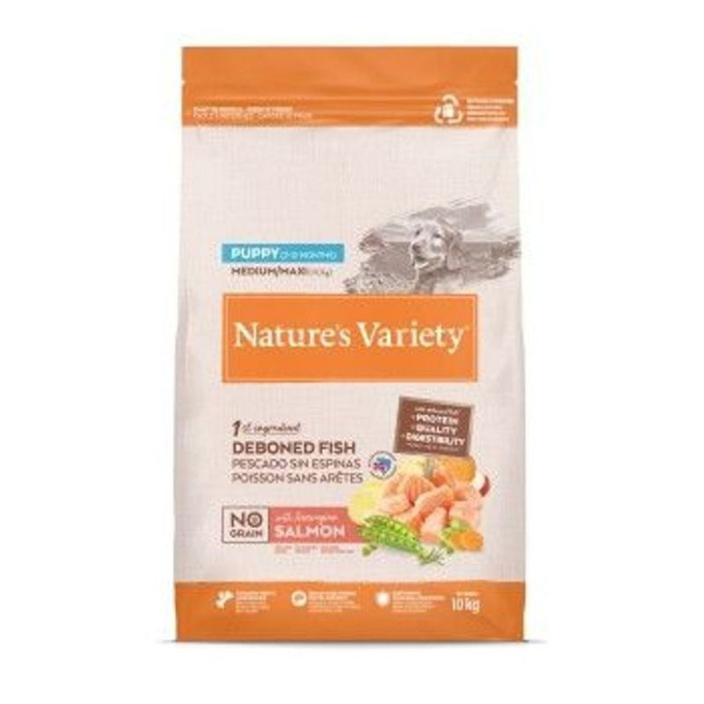Croquettes chiot saumon 10kg - Développement musculaire & peau saine
