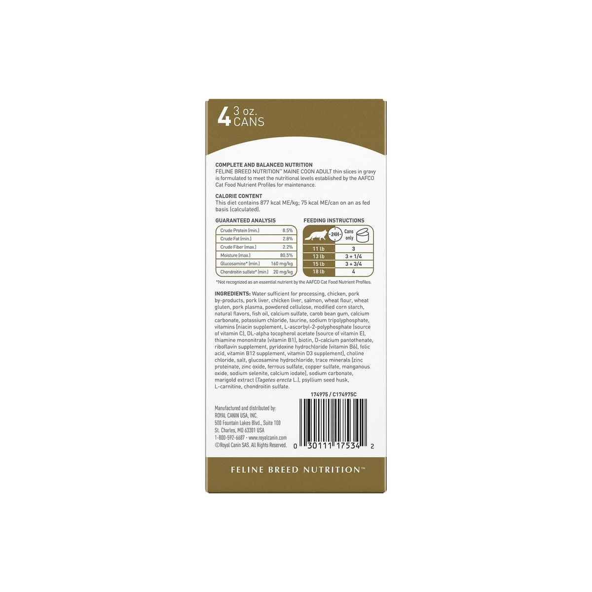 Royal Canin pâtée Maine Coon agneau - 12x85g - Santé os & pelage
