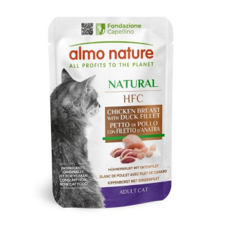 Almo Nature pâtée chat poulet & canard - HFC, 55g, sans additifs