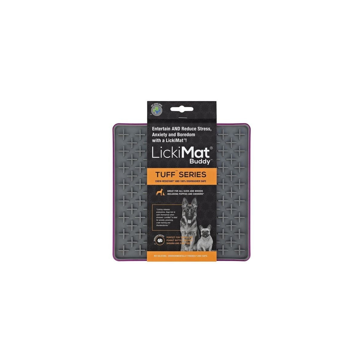 Gamelle Lickimat violet : Stimulation mentale et alimentation lente
