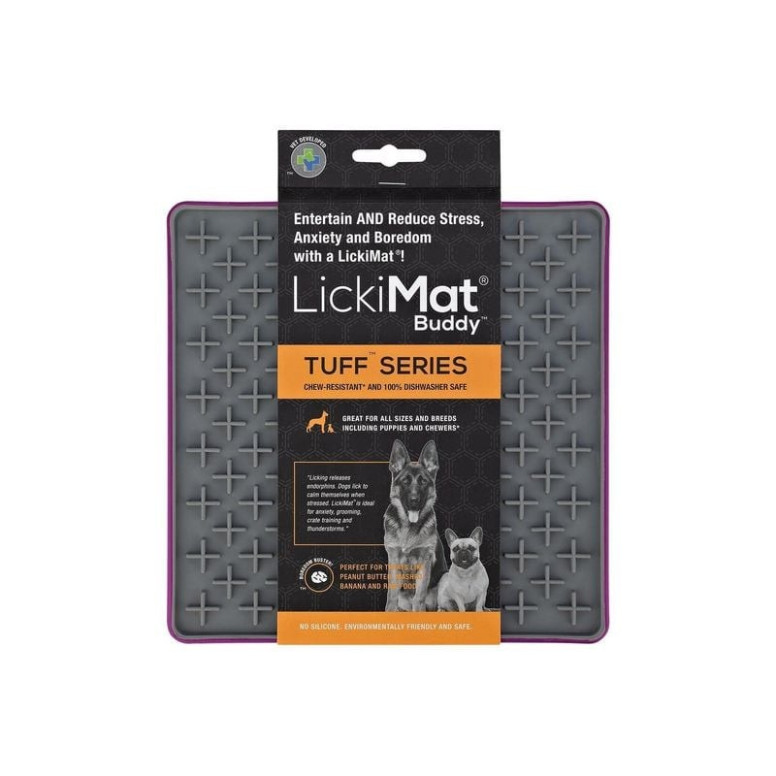 Gamelle Lickimat violet : Stimulation mentale et alimentation lente