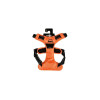 Rando Walk Croci XS orange : harnais sécurisé pour chiens 4-8 kg