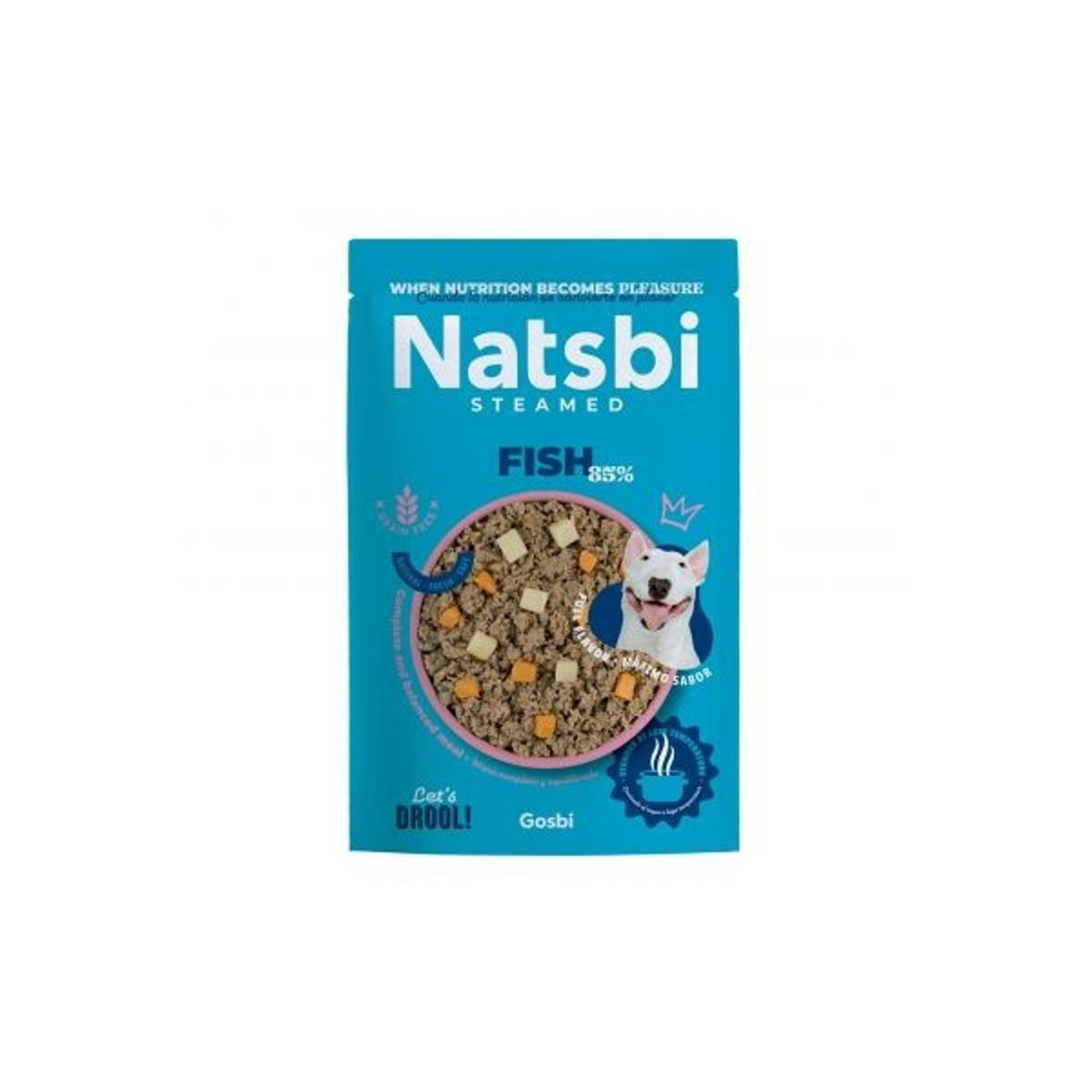Gosbi Alimentation Humide Poisson 200g - Naturelle & Riche en Oméga-3
