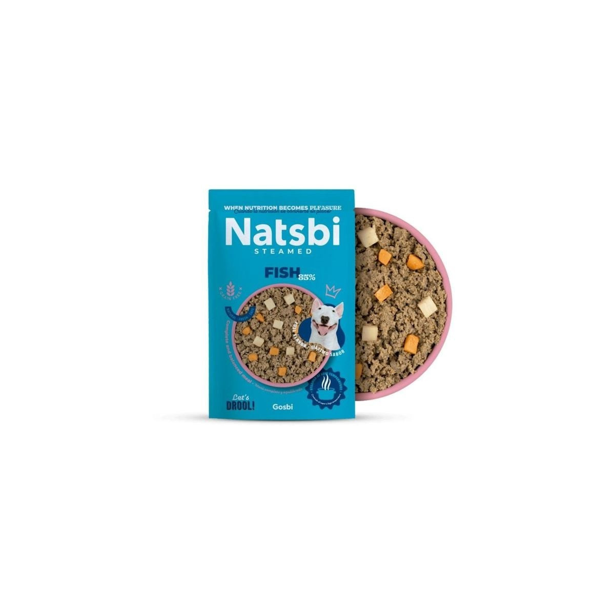 Gosbi Alimentation Humide Poisson 200g - Naturelle & Riche en Oméga-3
