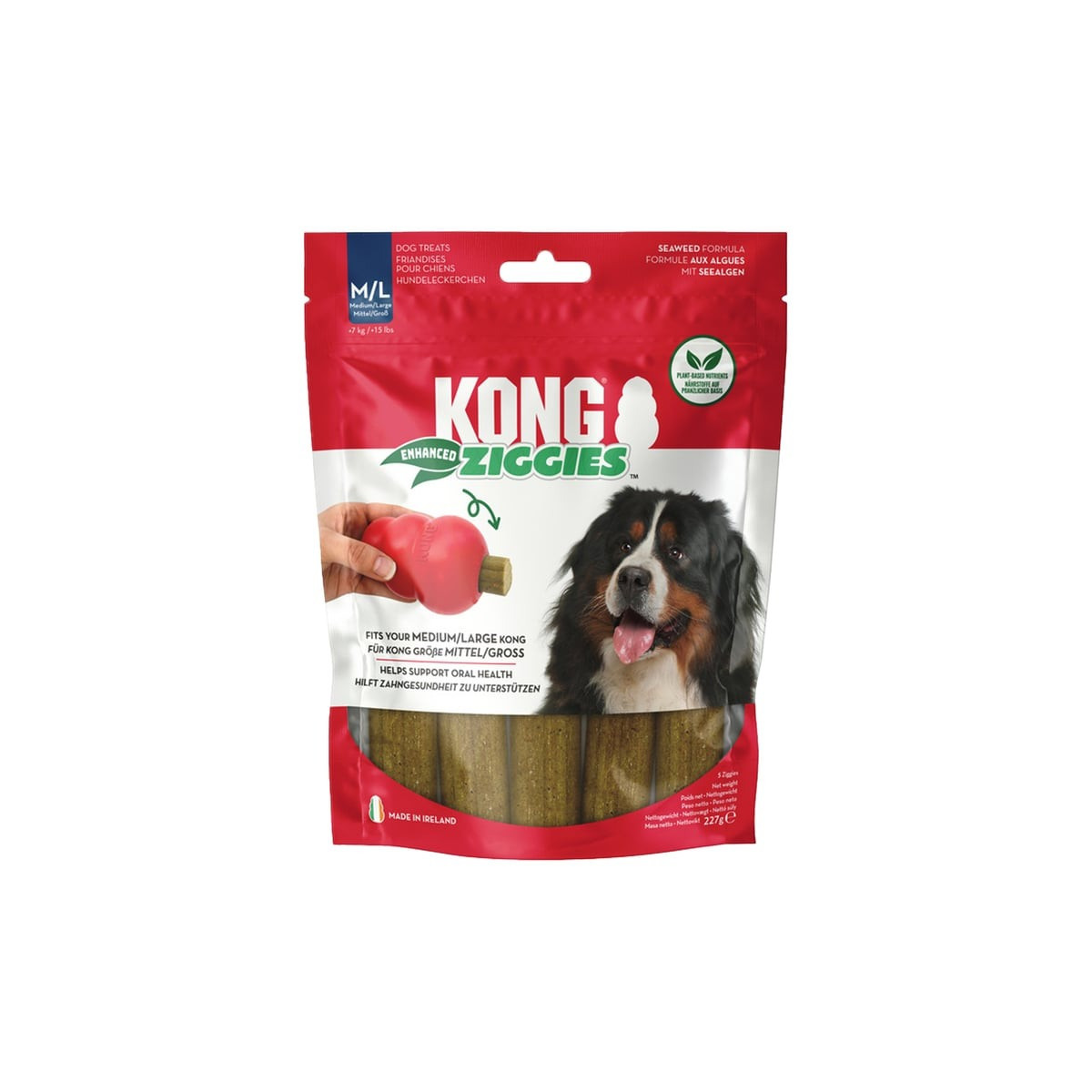 KONG Bâtonnets à mâcher M/L - Santé dentaire chien & chat - 227g