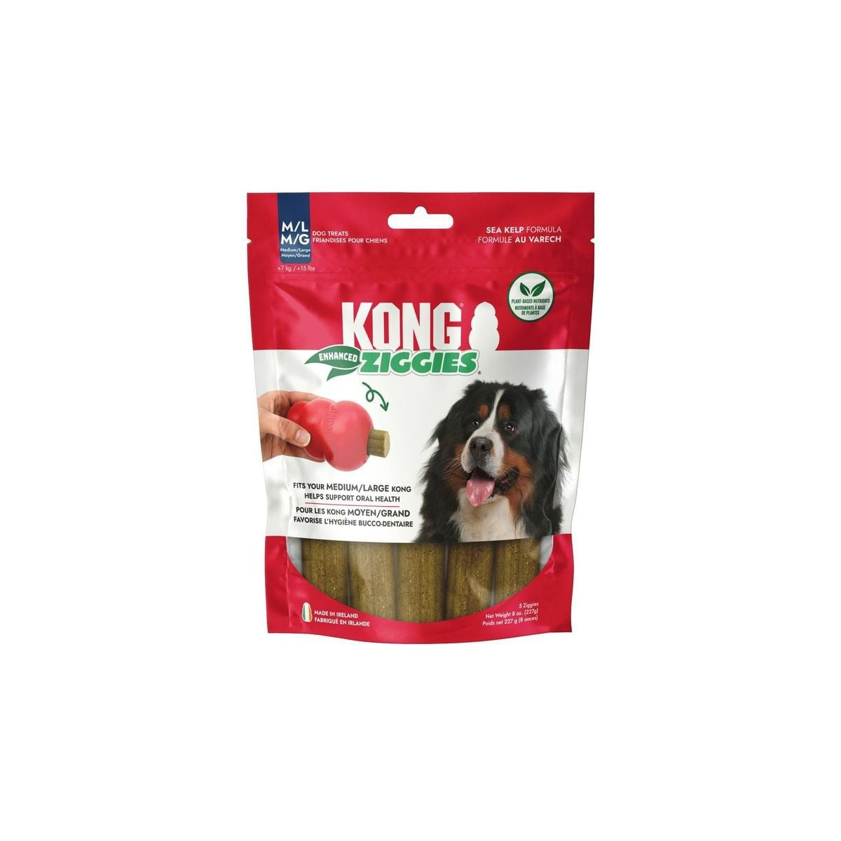 KONG Bâtonnets à mâcher M/L - Santé dentaire chien & chat - 227g