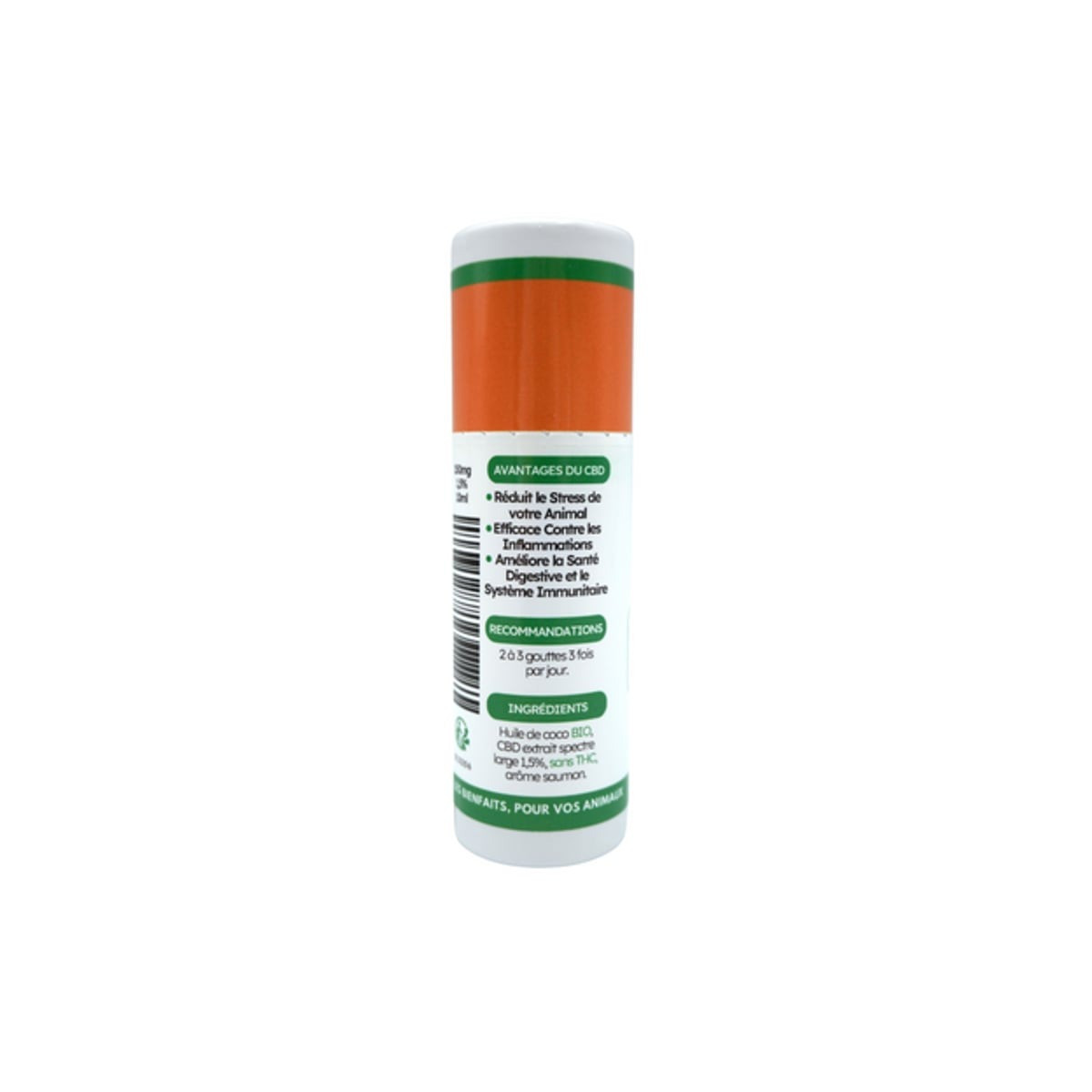 Huile Chanvre ANICOOL 1,5% Saumon - Bien-être Chat/Chien 10ml