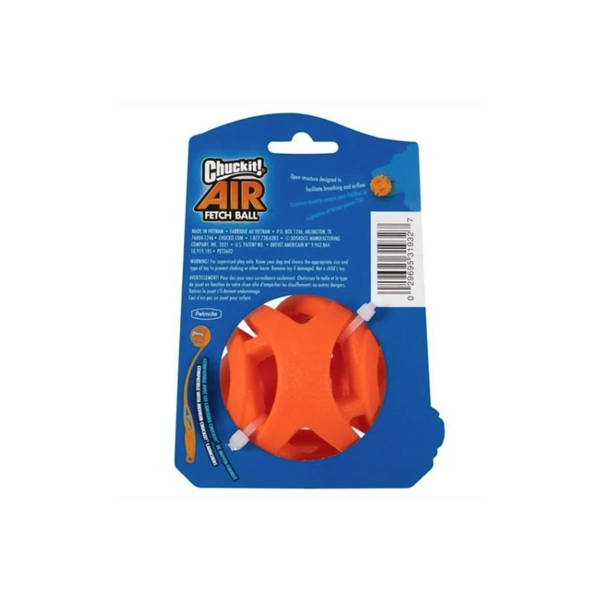Balle Chuckit! Air Fetch Medium 6,5 cm - Idéale pour jeux aquatiques