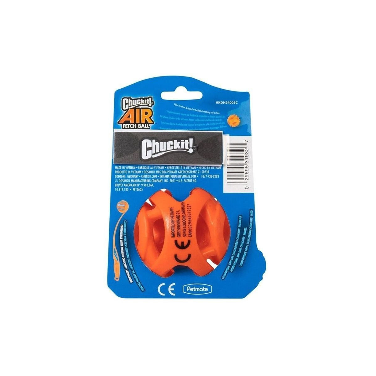 Balle Chuckit! Air Fetch Medium 6,5 cm - Idéale pour jeux aquatiques