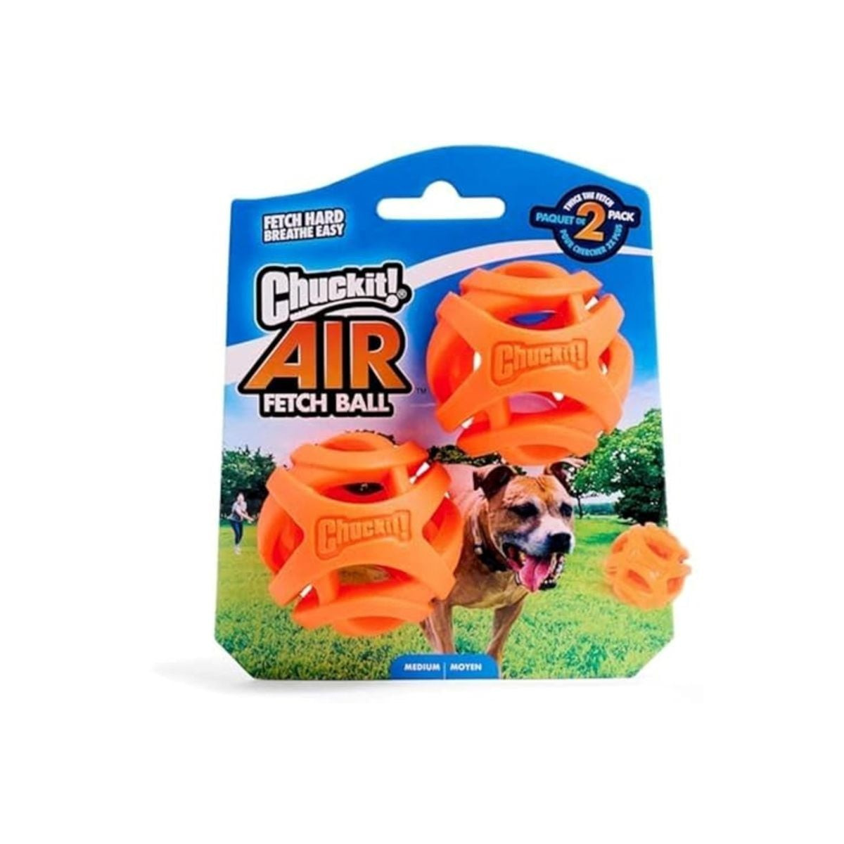 Jouet Chuckit! Air Fetch Ball M - 2 balles flottantes 6 cm pour chien