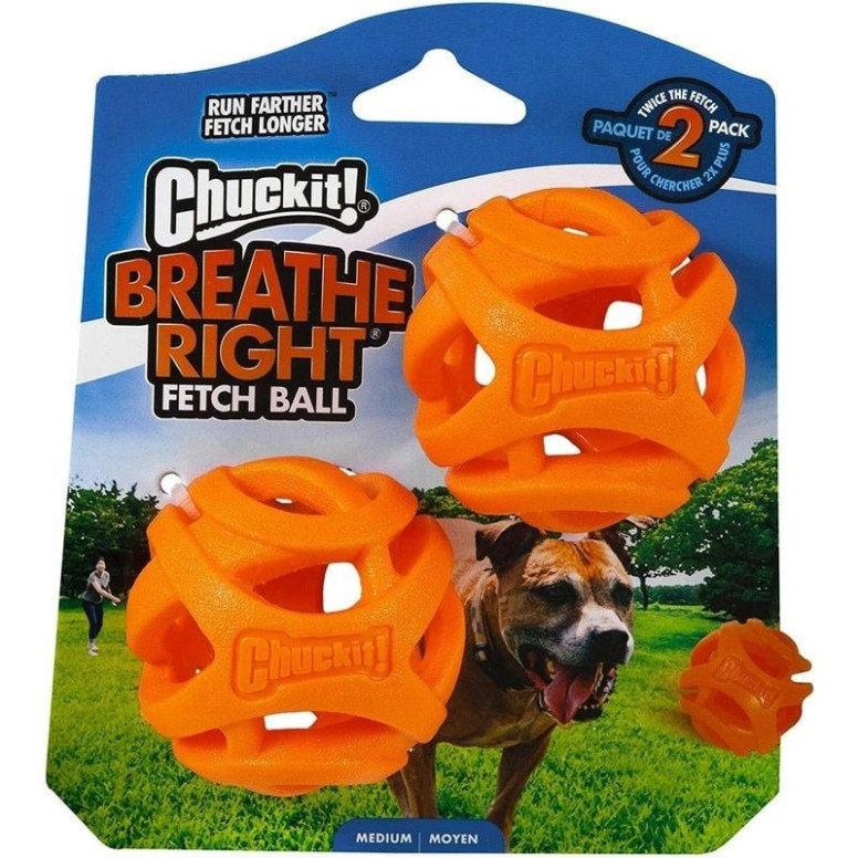 Jouet Chuckit! Air Fetch Ball M - 2 balles flottantes 6 cm pour chien