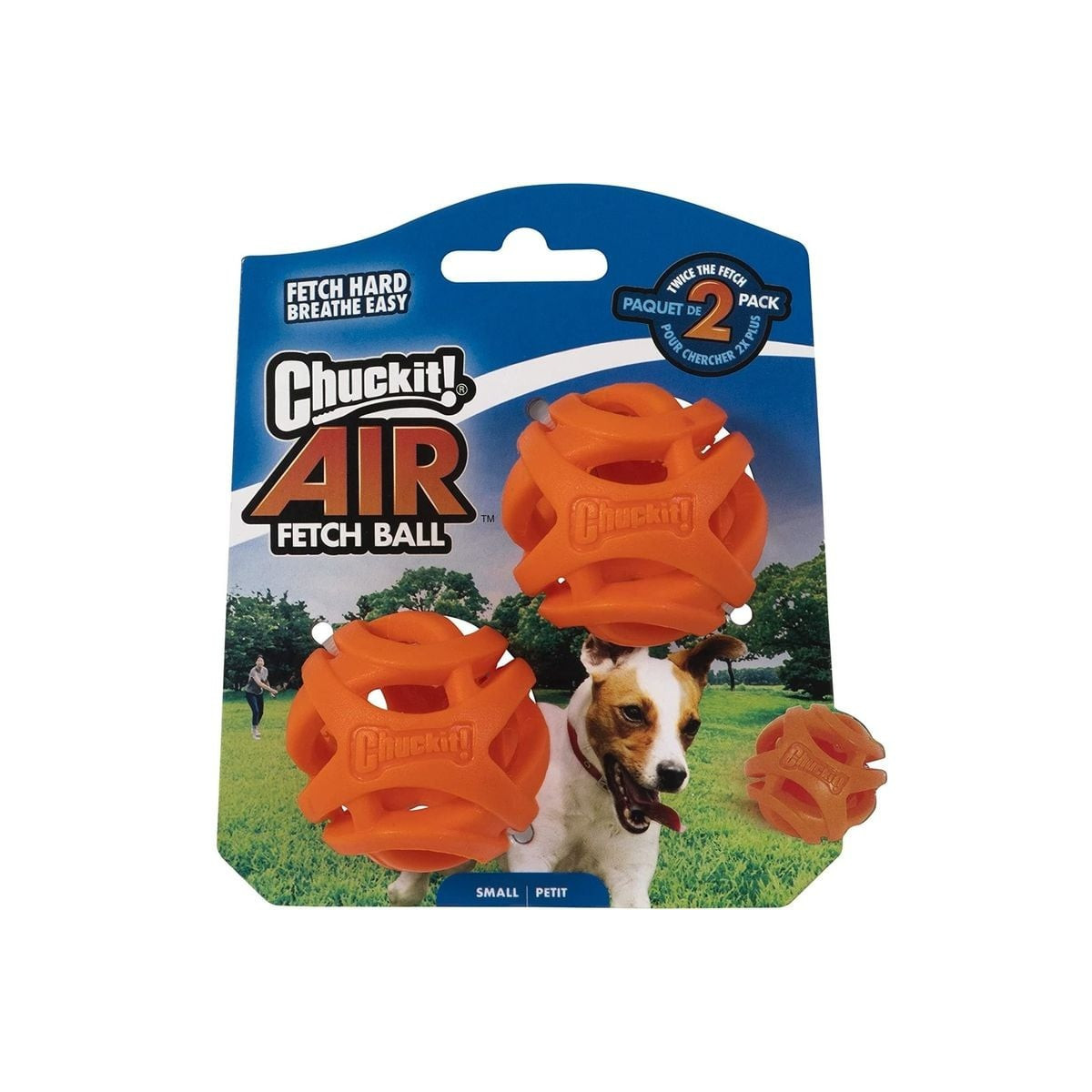 Jouet Chuckit! Air Fetch Ball S - 2 balles 5cm pour petits chiens