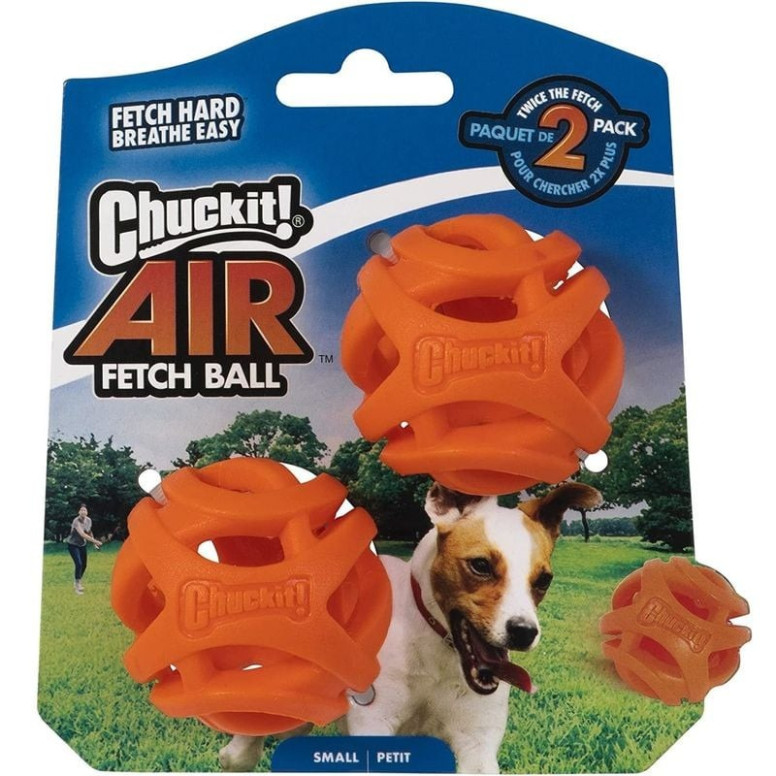 Jouet Chuckit! Air Fetch Ball S - 2 balles 5cm pour petits chiens