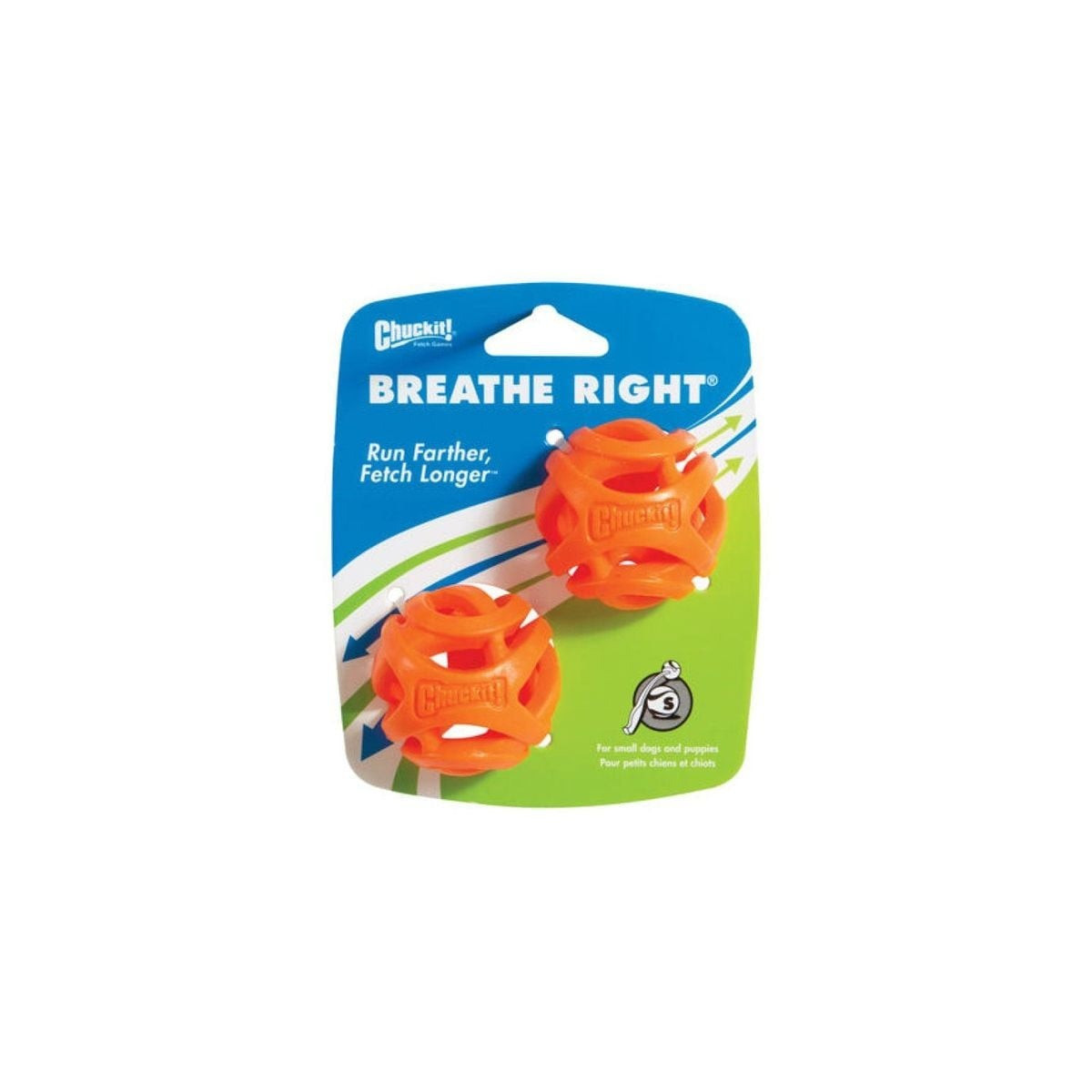 Jouet Chuckit! Air Fetch Ball S - 2 balles 5cm pour petits chiens