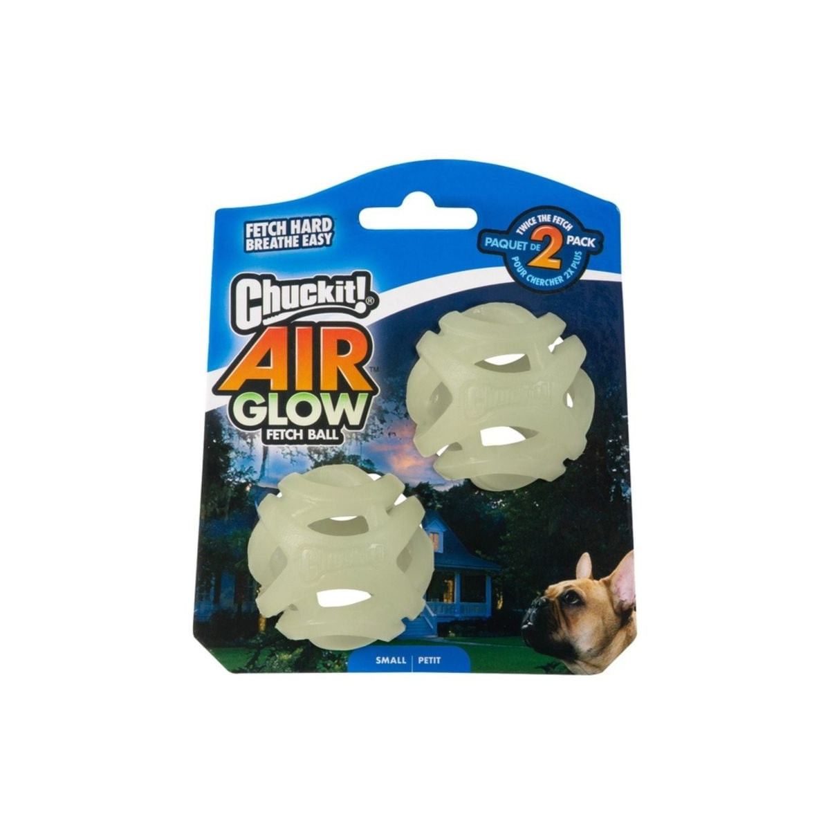 Jouet Chuckit! Air Glow Ball S - 2 balles lumineuses pour chien
