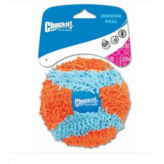 Balle Chuckit! Indoor - Jeu silencieux et durable pour chiens, 12 cm